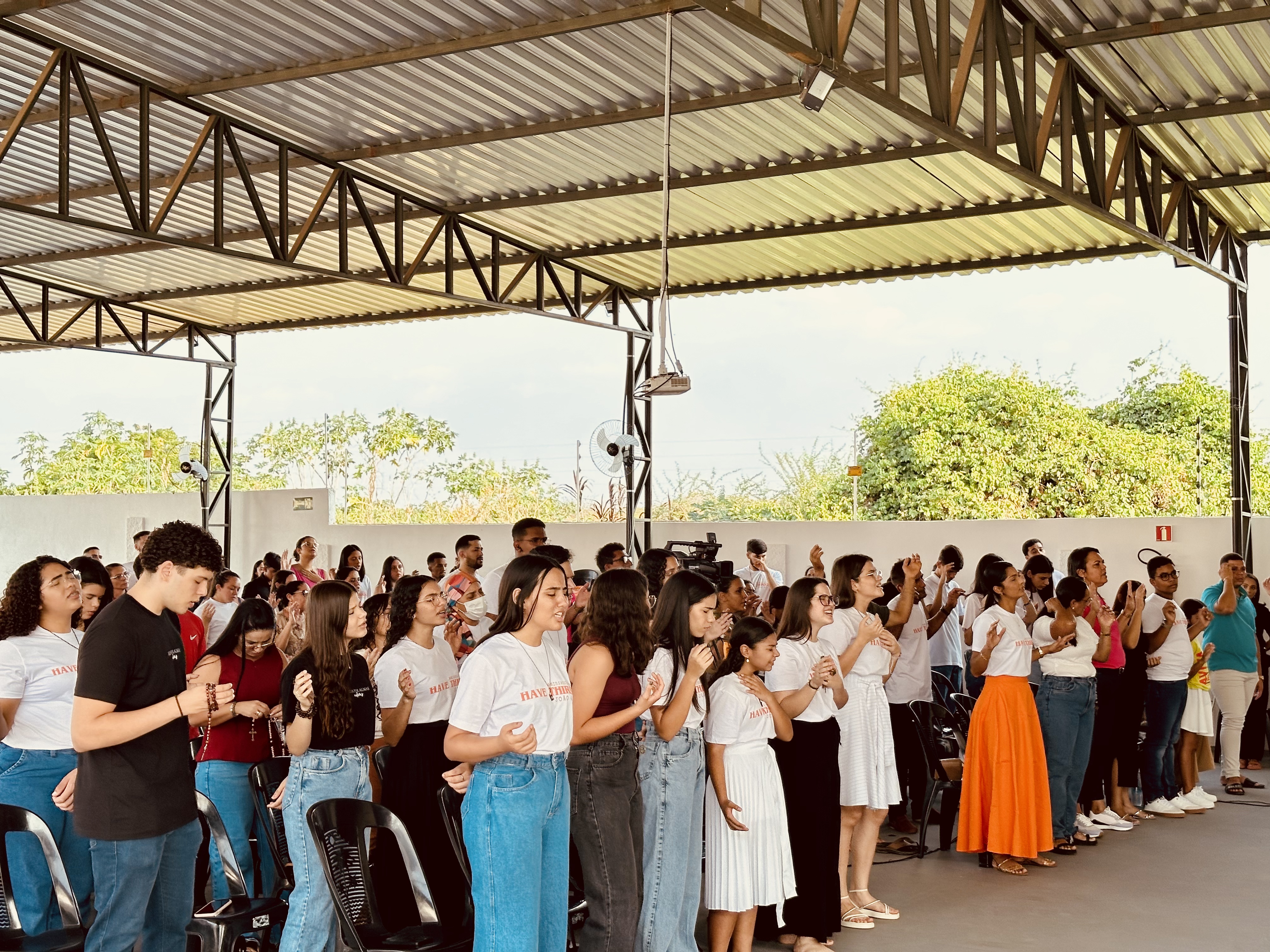 Fiéis Reunidos no III Retiro de Carnaval do CEFAS